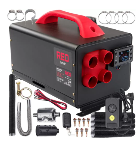 Обігірівач дизельний повітряний Webasto з пультом ДУ і РК-дисплеєм RED TECHNIC RTAGO0128 8 кВт 12/24/230 В Обігірівач дизельний повітряний Webasto з пультом ДУ і РК-дисплеєм RED TECHNIC RTAGO0128 8 кВт 12/24/230 В