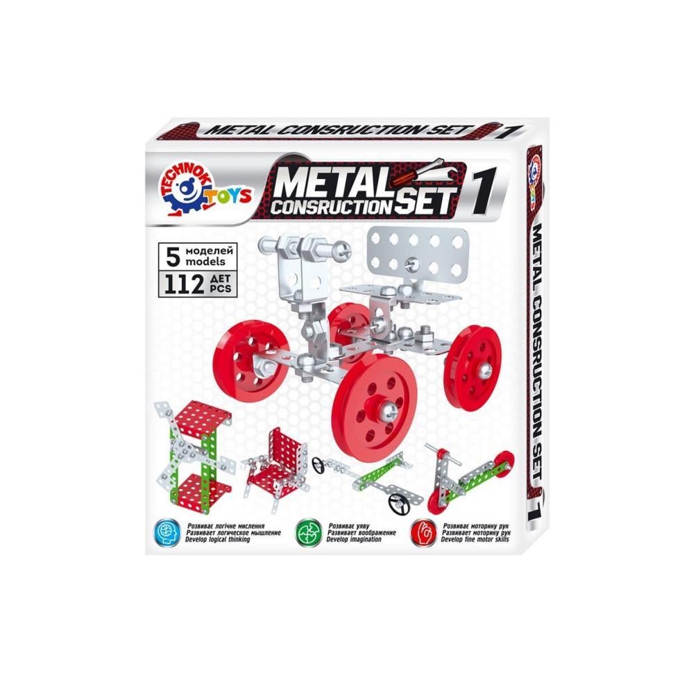 Конструктор дитячий металевий ТехноК 6399TXK 112 деталей (24832)