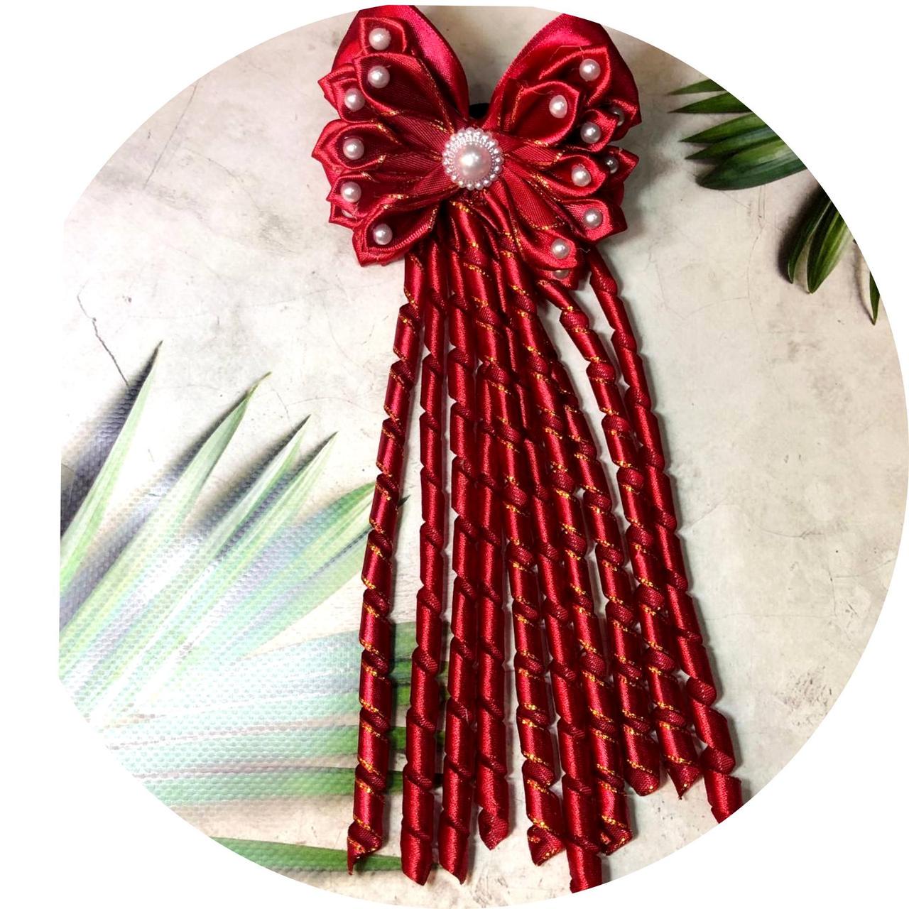 Бантик детский на резинке Красный (10101) Бантик детский на резинке Красный (10101)