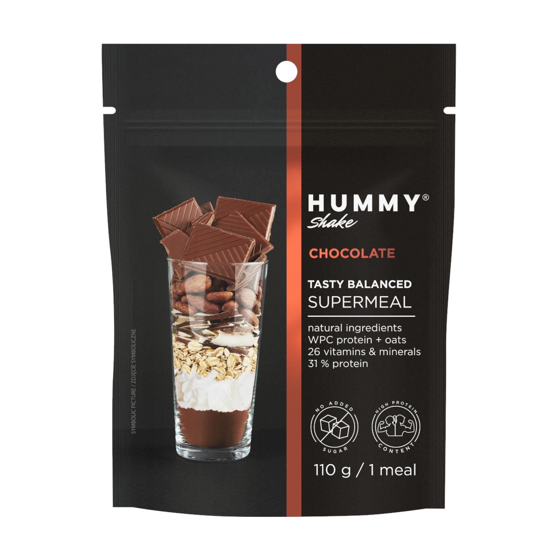 Протеїн Hummy Shake Tasty Balanced Supermeal 110 г Chocolate (2023-10-3289)