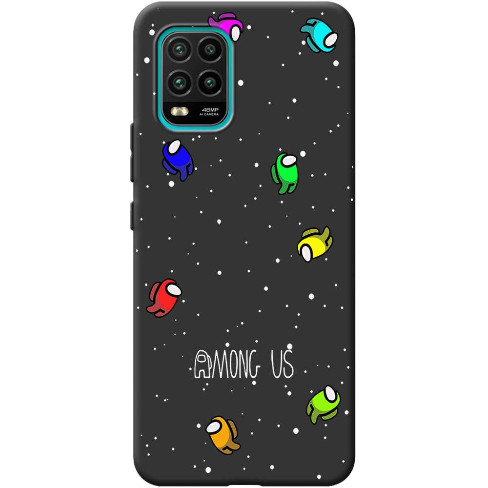 Чехол с рисунком Boxface Xiaomi Mi 10 Lite Among Us Invisible Черный силикон (39438-bk76-41940)