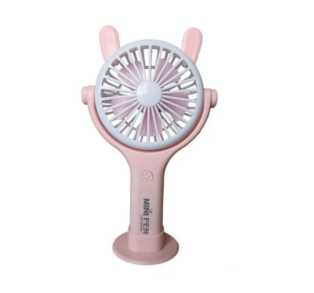 Вентилятор FAN с ушками и подсветкой Розовый (CS092-4)