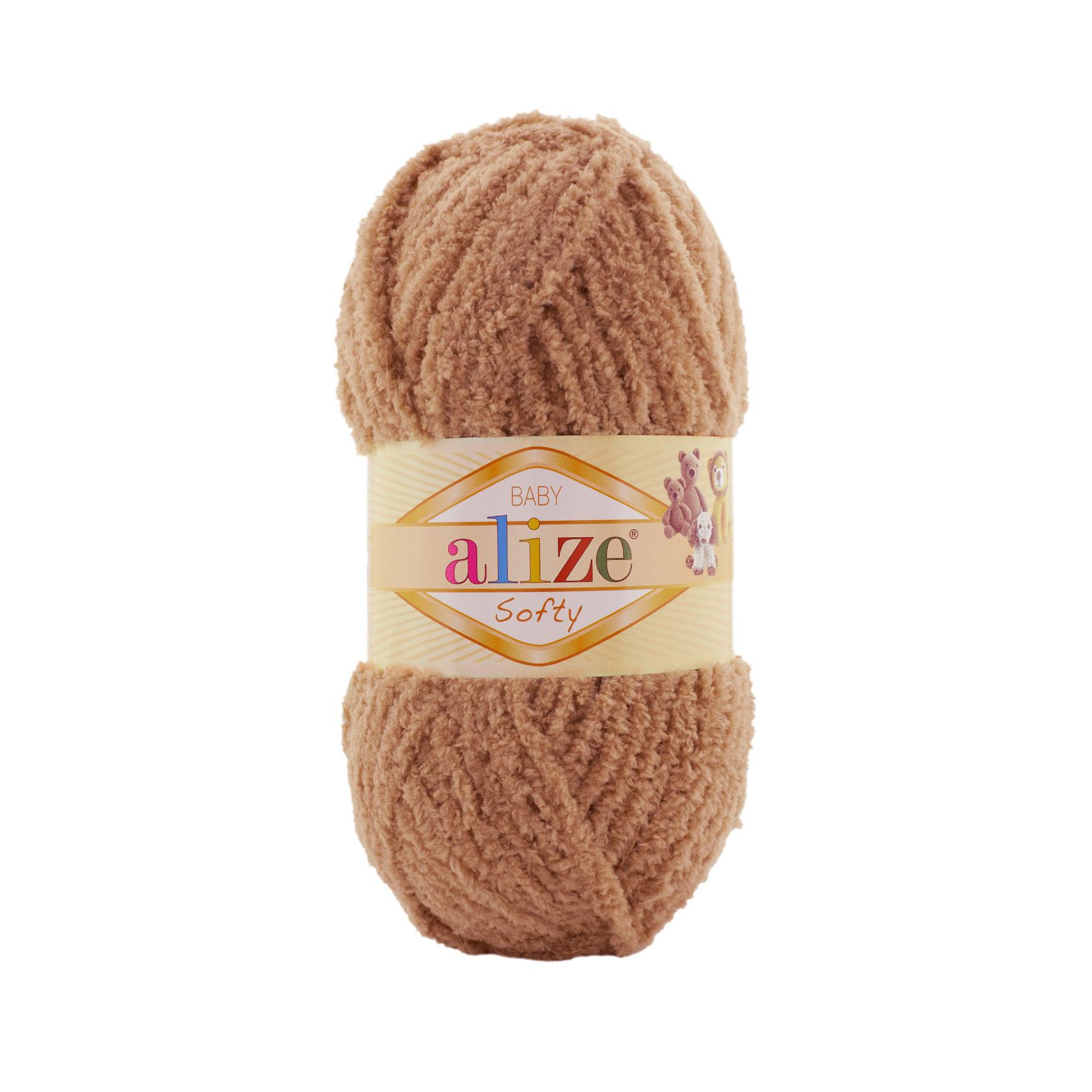 Пряжа Alize Softy 261 Шоколад (7007)