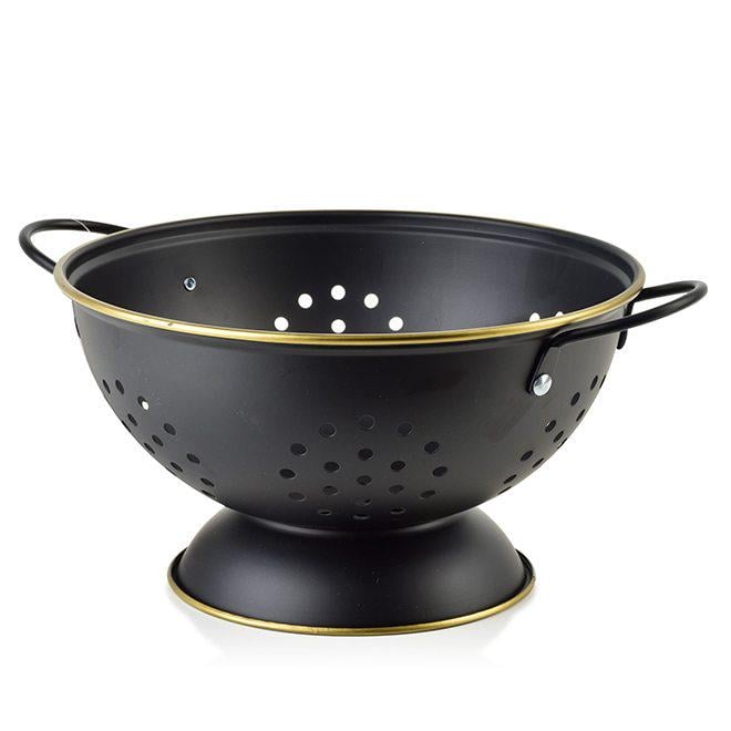 Дуршлаг Flora Sandy Black (35599)