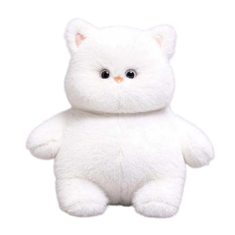 Игрушка мягкая плюшевая Кот Пузатик 27 см Белый (68774)