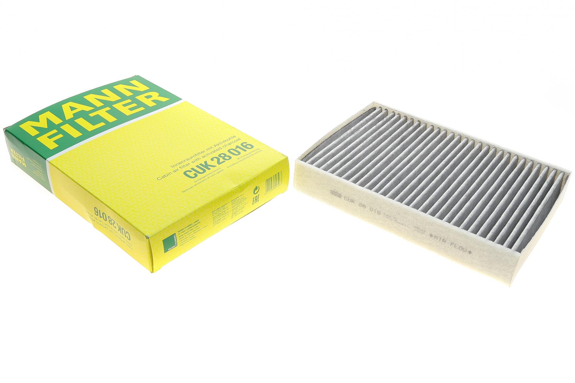 Фильтр салона Mann-Filter для (LAnd Rover Discovery/Range Rover Evoque 14- угольный (CUK 28 016) Фильтр салона Mann-Filter для (LAnd Rover Discovery/Range Rover Evoque 14- угольный (CUK 28 016)