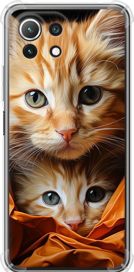 Чехол на Xiaomi Mi 11 Lite Котики 2 (5664sp-2281-42517)