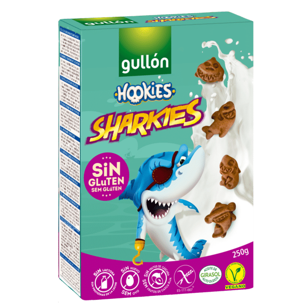 Печенье без глютена детское Gullon Dibus Sharkies 250 г (8410376044959) - фото 1