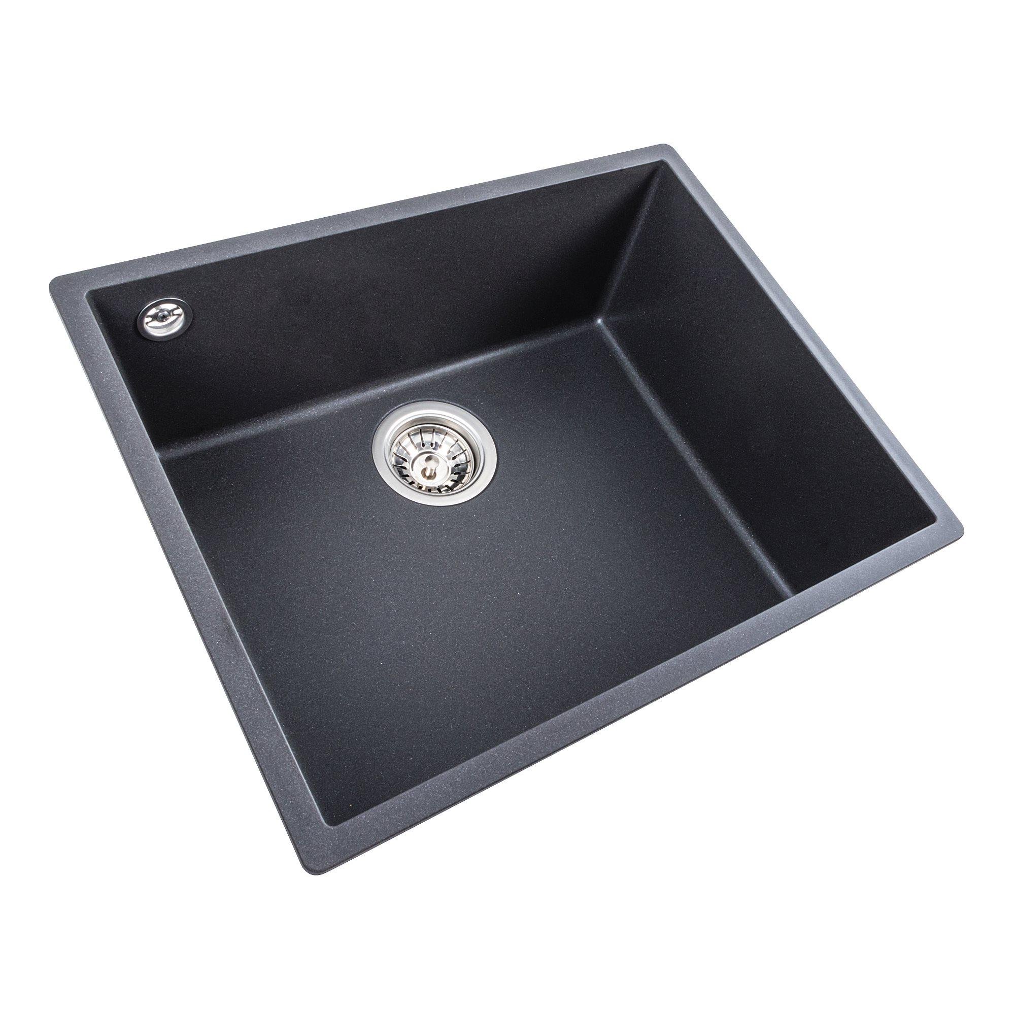 Мойка для кухни гранитная Platinum 5444 OASIS матовая Морион - фото 2 Мойка для кухни гранитная Platinum 5444 OASIS матовая Морион - фото 2