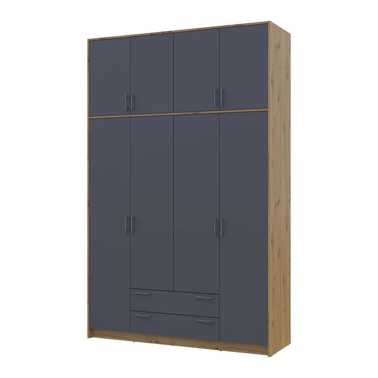 Антресоль висока Doros Ронді 4 ДСП 160х52х65 см Дуб Артізан/Графітовий (41516184) - фото 6 Антресоль висока Doros Ронді 4 ДСП 160х52х65 см Дуб Артізан/Графітовий (41516184) - фото 6