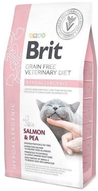 Корм сухий для котів, що страждає на алергію Brit GF Veterinary Diets Cat Hypoallergenic 2 кг (11237809)