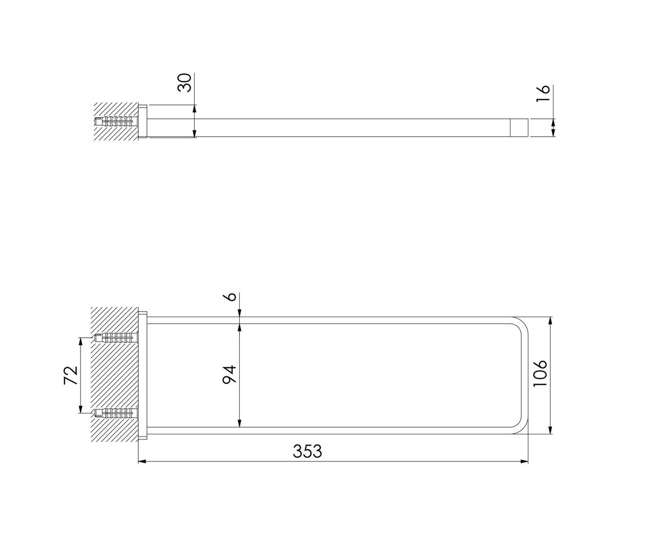 Держатель для полотенец Steinberg 450 Хром (450 2550) - фото 5 Держатель для полотенец Steinberg 450 Хром (450 2550) - фото 5