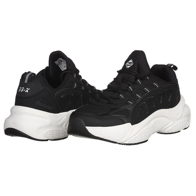 Кроссовки женские BaaS L1850-11C с комбинированных материалов р. 38 Черный (20261)