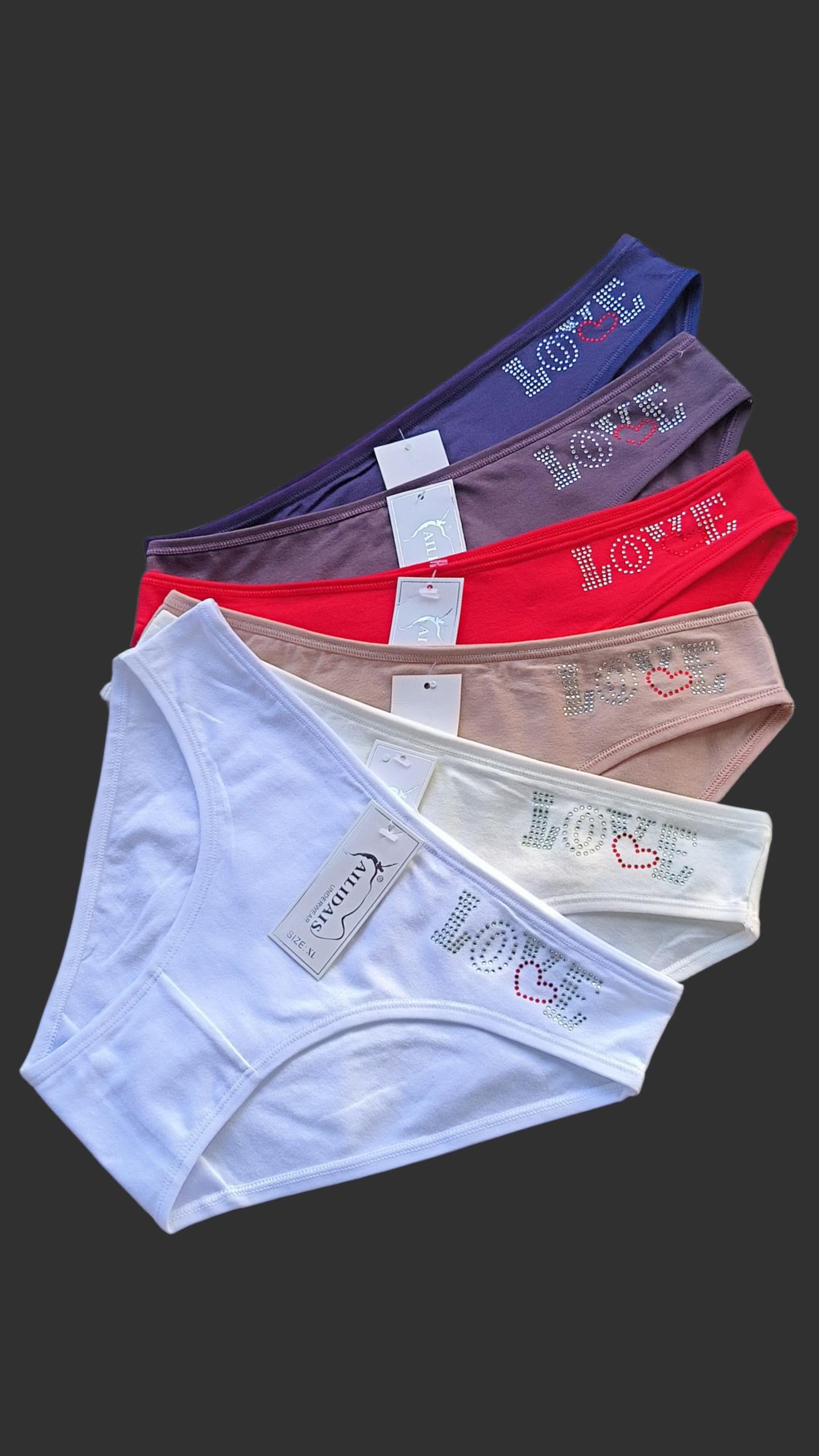 Набір трусів жіночих 6 шт. сліпи бавовняні M 88-96 Різнокольоровий (1177)