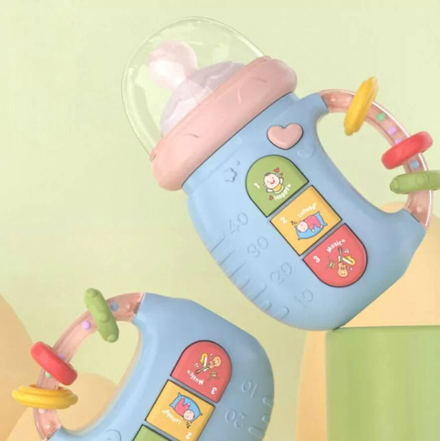 Игрушка развивающая музыкальная бутылочка-телефон 5в1 Голубой (10187) - фото 5 Игрушка развивающая музыкальная бутылочка-телефон 5в1 Голубой (10187) - фото 5