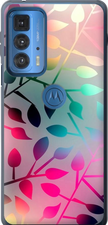 Чехол на Motorola Edge 20 Pro Листья (2235u-2662-42517)