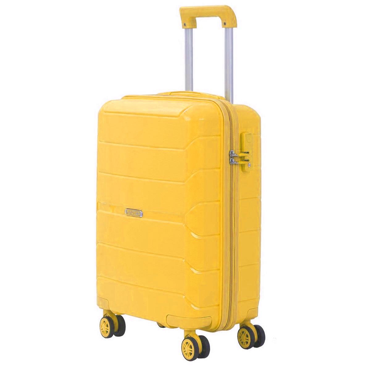 Чемодан пластиковый MCS V366 малый Желтый (Mp00054)