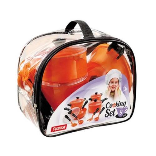 Набор игрушечной посуды UNIKA Cooking Set 9 предметов Оранжевый (71474) Набор игрушечной посуды UNIKA Cooking Set 9 предметов Оранжевый (71474)