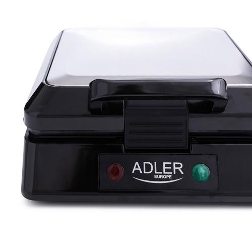 Вафельниця Adler AD 3036 1500W black/silver - фото 3