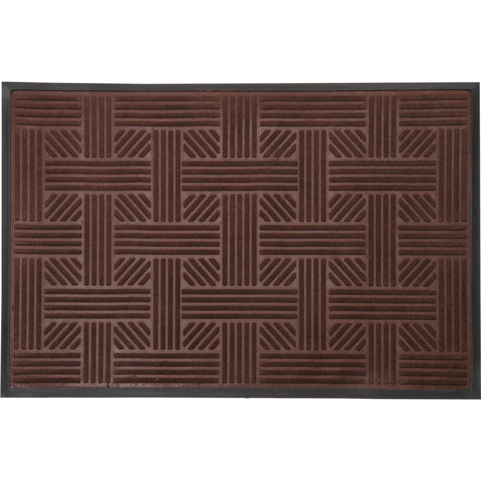 Килимок придверний Relana MX New Geometry 80x120 см прямокутний Коричневий (00-00010812) Килимок придверний Relana MX New Geometry 80x120 см прямокутний Коричневий (00-00010812)