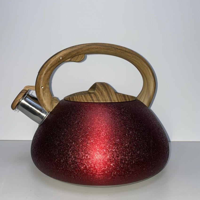 Чайник ZAUBERG ZB 10/3 зі свистком 3 л Червоний (1940477043) - фото 2