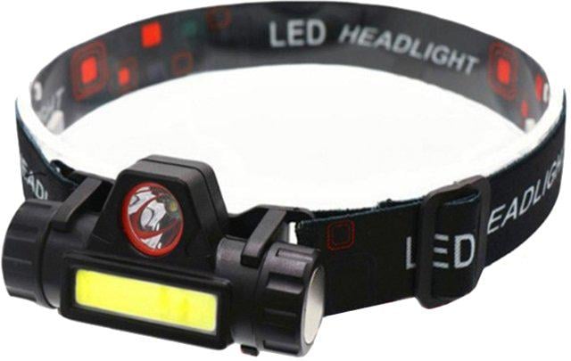 Ліхтар налобний акумуляторний Bluefield РН2 5W 2 лампи XPE + COM 500 Lm Чорний (ФH050566)