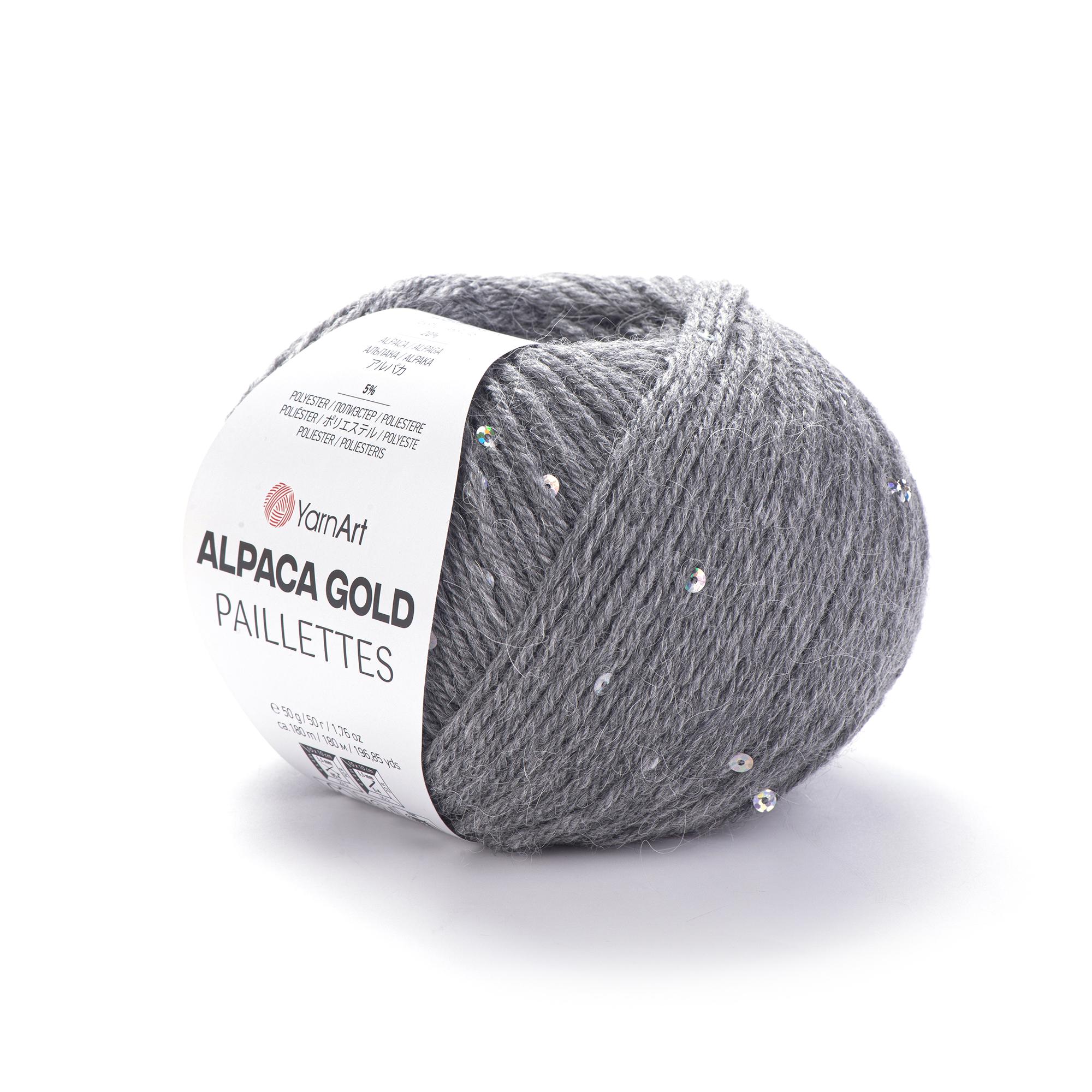 Пряжа Yarnart Alpaca Gold Paillettes 9304 Пряжа Yarnart Alpaca Gold Paillettes 9304