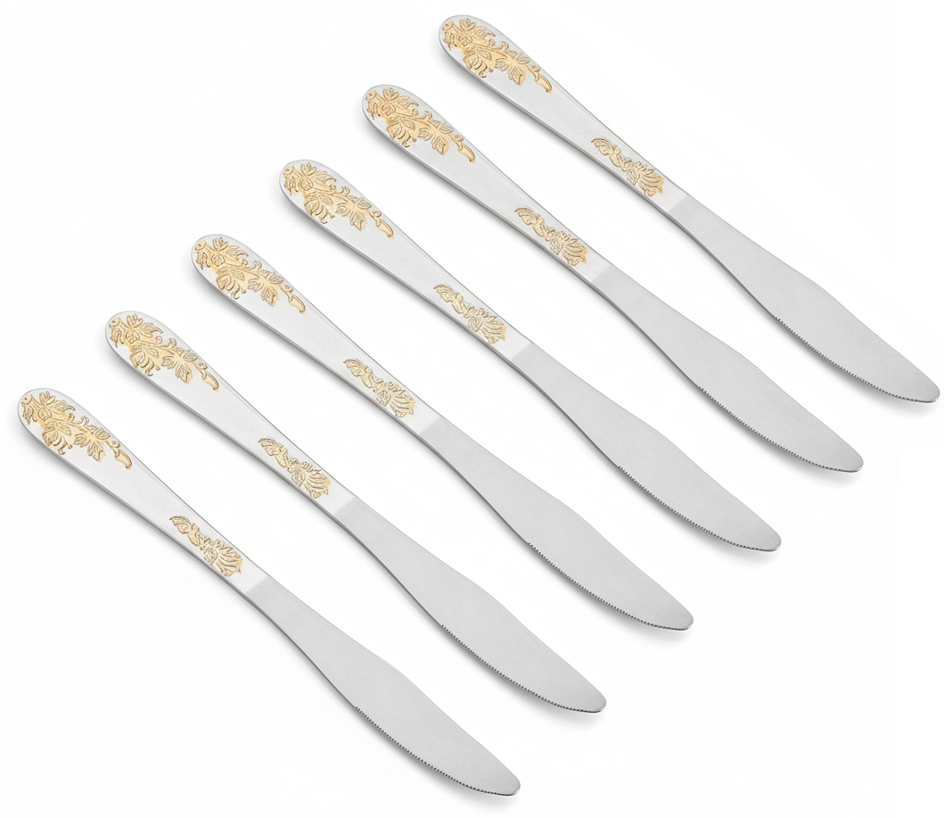 Набір столових ножів Flowers із нержавіючої сталі 6 шт.