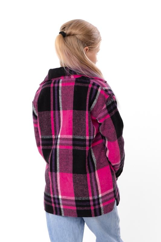 Сорочка байкова підліткова в клітинку Носи Своє з кишенями р. 164 см Фуксія (6417-114) - фото 2 Сорочка байкова підліткова в клітинку Носи Своє з кишенями р. 164 см Фуксія (6417-114) - фото 2