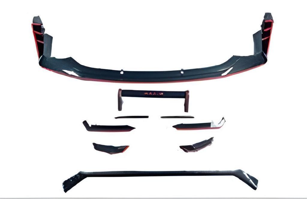 Накладка передняя GT Tuning Lip для Audi A7 RS-Style 2018-рр. пластик Фактура под карбон (26706627)