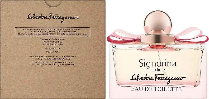 Туалетна вода для жінок Salvatore Ferragamo Signorina In Fiore тестер 100 мл (18778620) - фото 1 Туалетна вода для жінок Salvatore Ferragamo Signorina In Fiore тестер 100 мл (18778620) - фото 1