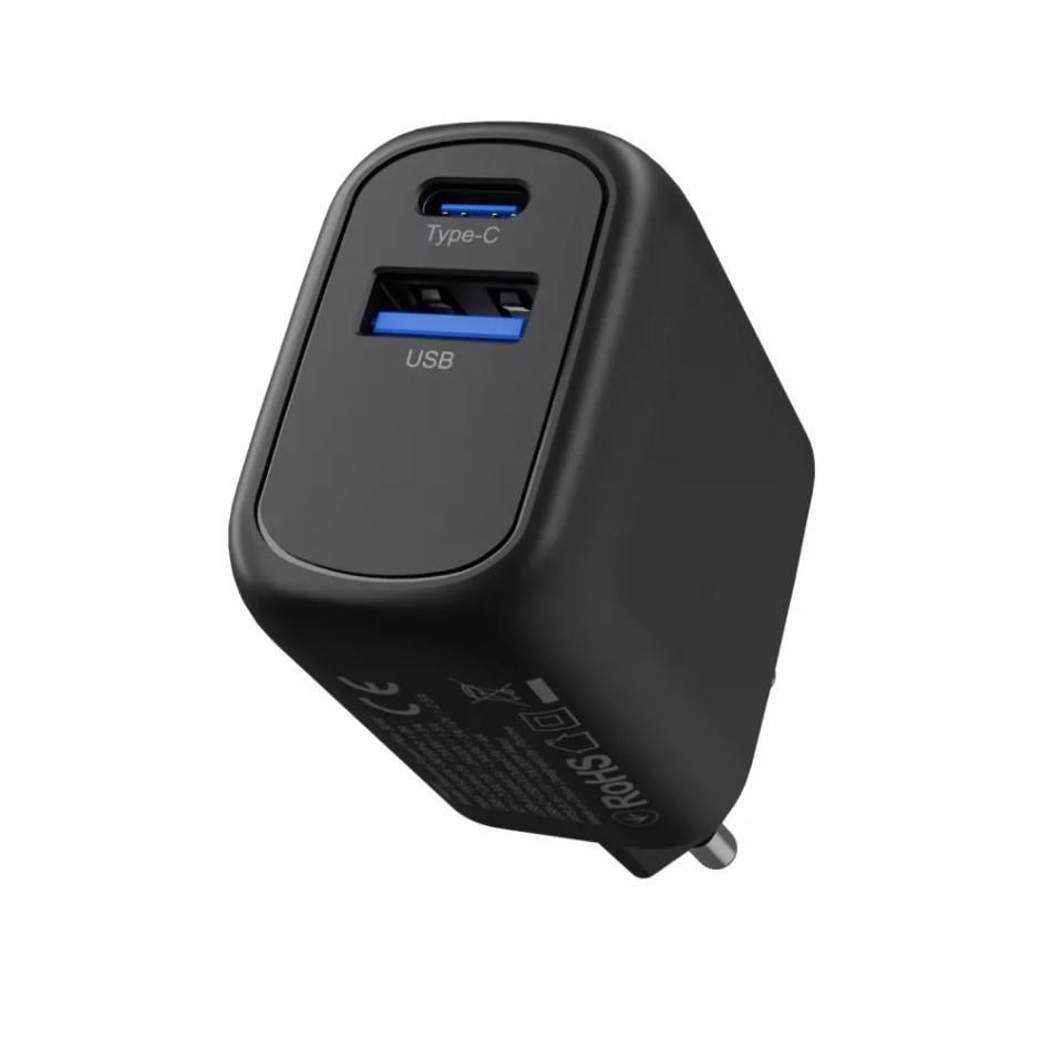 Сетевое зарядное устройство МЗП Proove Silicone Power Plus МЗП 30W Type-C/USB Black