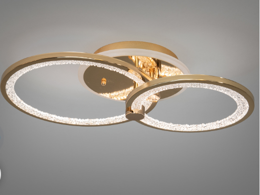 Люстра с пультом/диммером/цветной подсветкой 55W Золотой (25888377)