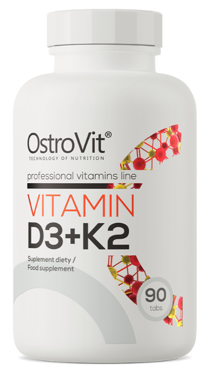 Витамины Д3 и К2 Ostrovit Vitamin D3+K2 90 таблеток