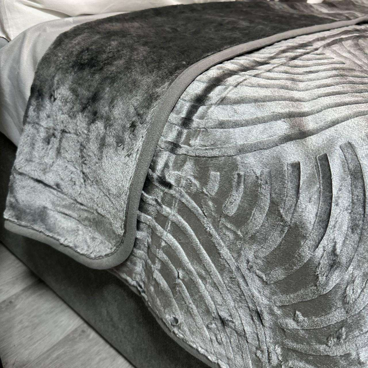 Покривало на ліжко акрилове 200x230 см Графітовий (P-акрил-15) - фото 10