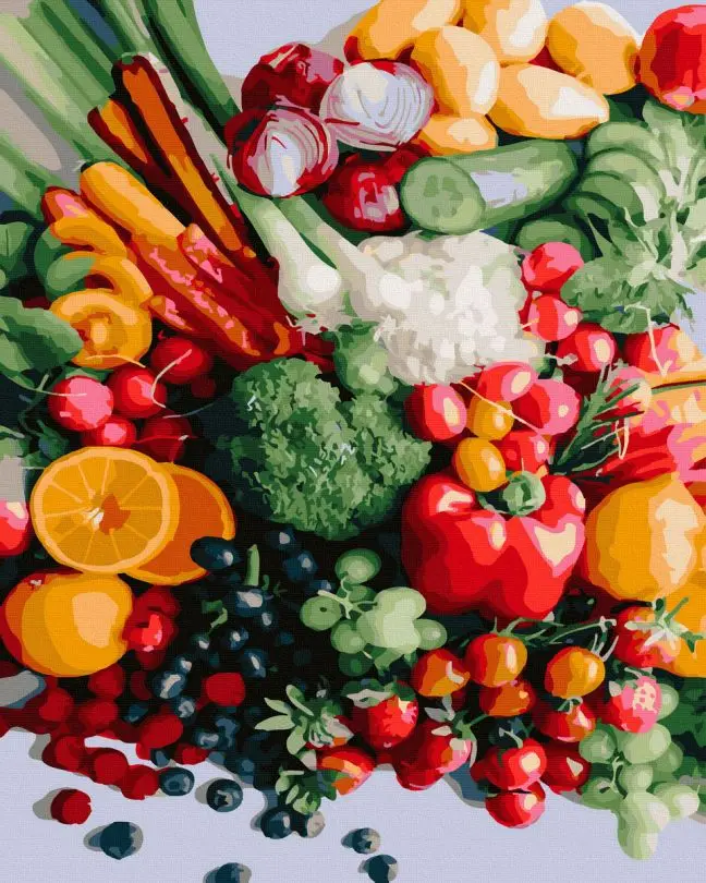 Картина по номерам Продуктовый набор 40x50 см (NIK-N657)