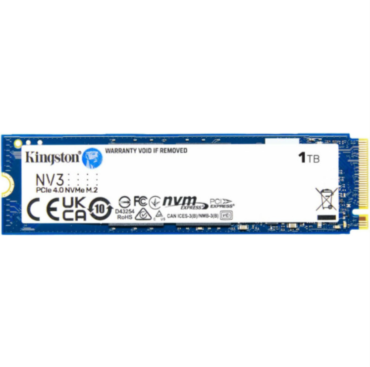 SSD-диск Kingston 1 TB NV3 M.2 2280 PCIe 4.0 x4 NVMe (SNV3S/1000G#)