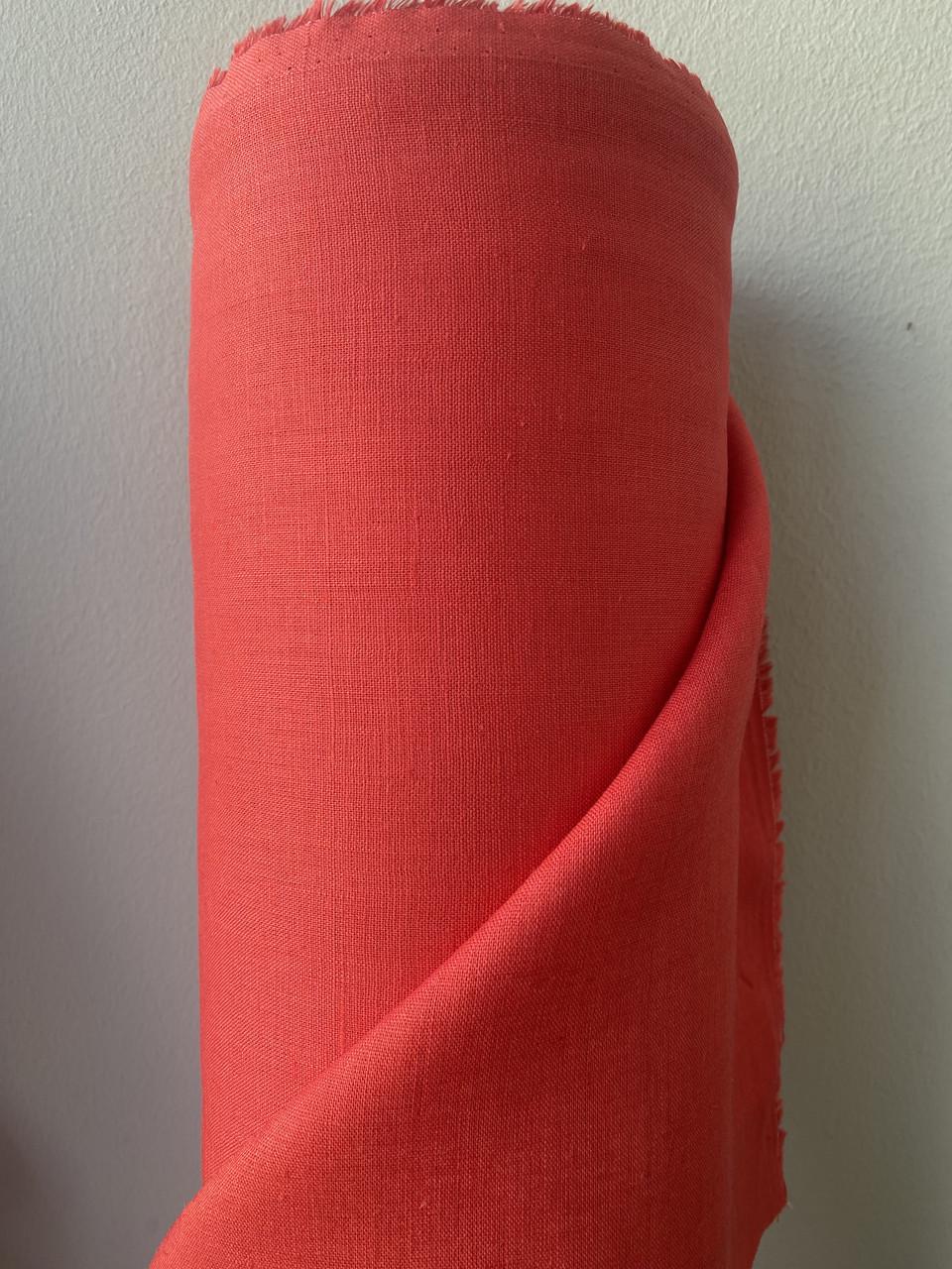 Ткань рубашечно-платьевая LINEN PLUS 100% лен 143 см 181/1309 Красный - фото 7 Ткань рубашечно-платьевая LINEN PLUS 100% лен 143 см 181/1309 Красный - фото 7