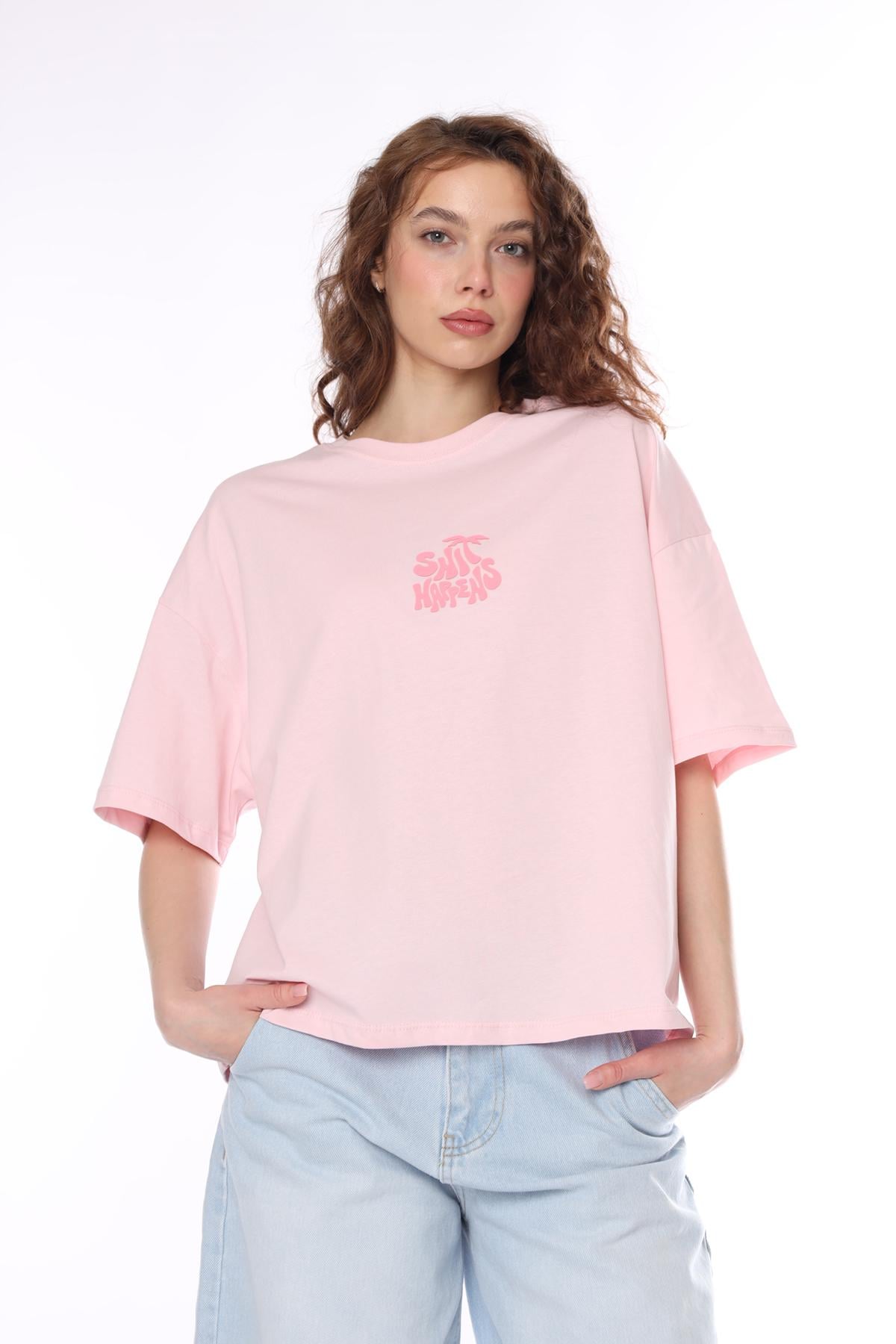 Футболка с коротким рукавом женская CREP ЦБ-00293747 р. 44 Розовый (SKT001310465) Футболка с коротким рукавом женская CREP ЦБ-00293747 р. 44 Розовый (SKT001310465)
