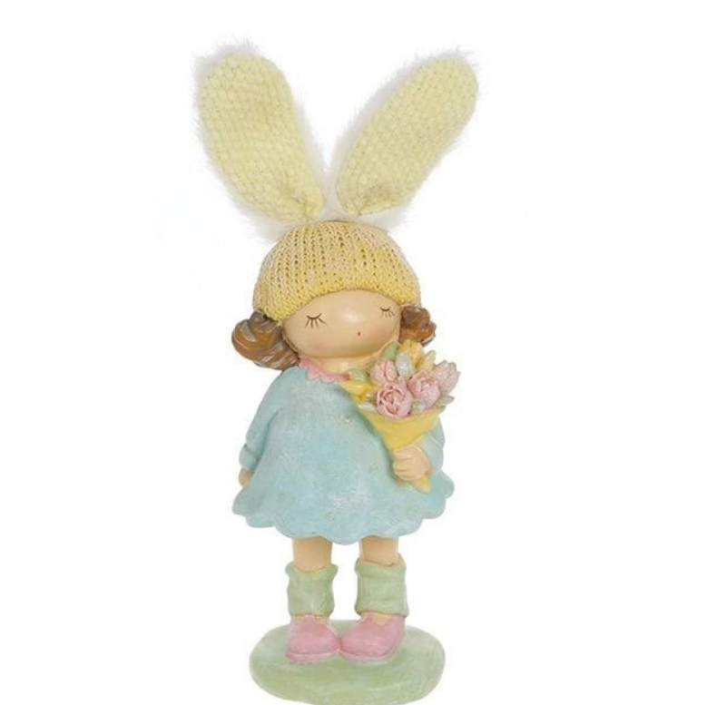 Декоративная фигурка Девочка с цветами 23 см (42067)