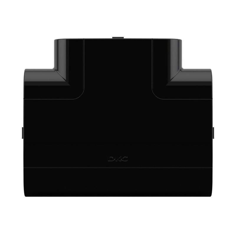 Соединитель Т-образный ДКС In-liner Front для короба 110x50 мм ABS пластик Черный (01006A)