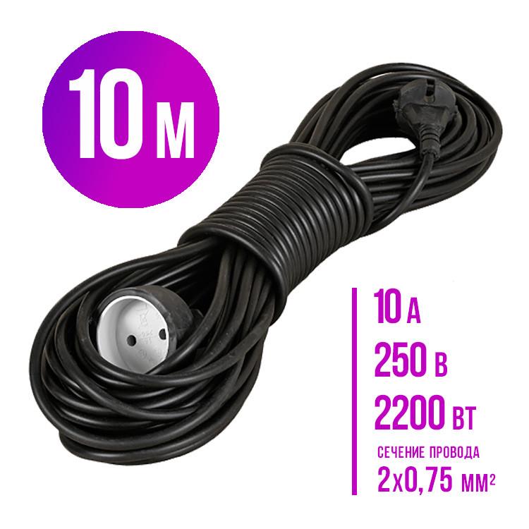 Удлинитель-переноска Loga ГОСТ 10 м 2х0,75 мм2 - фото 2 Удлинитель-переноска Loga ГОСТ 10 м 2х0,75 мм2 - фото 2