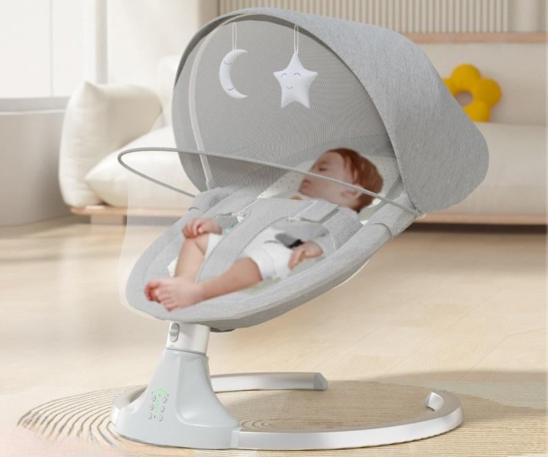 Колисальний центр шезлонг-гойдалка та москітна сітка Сірий (12547) - фото 3 Колисальний центр шезлонг-гойдалка та москітна сітка Сірий (12547) - фото 3