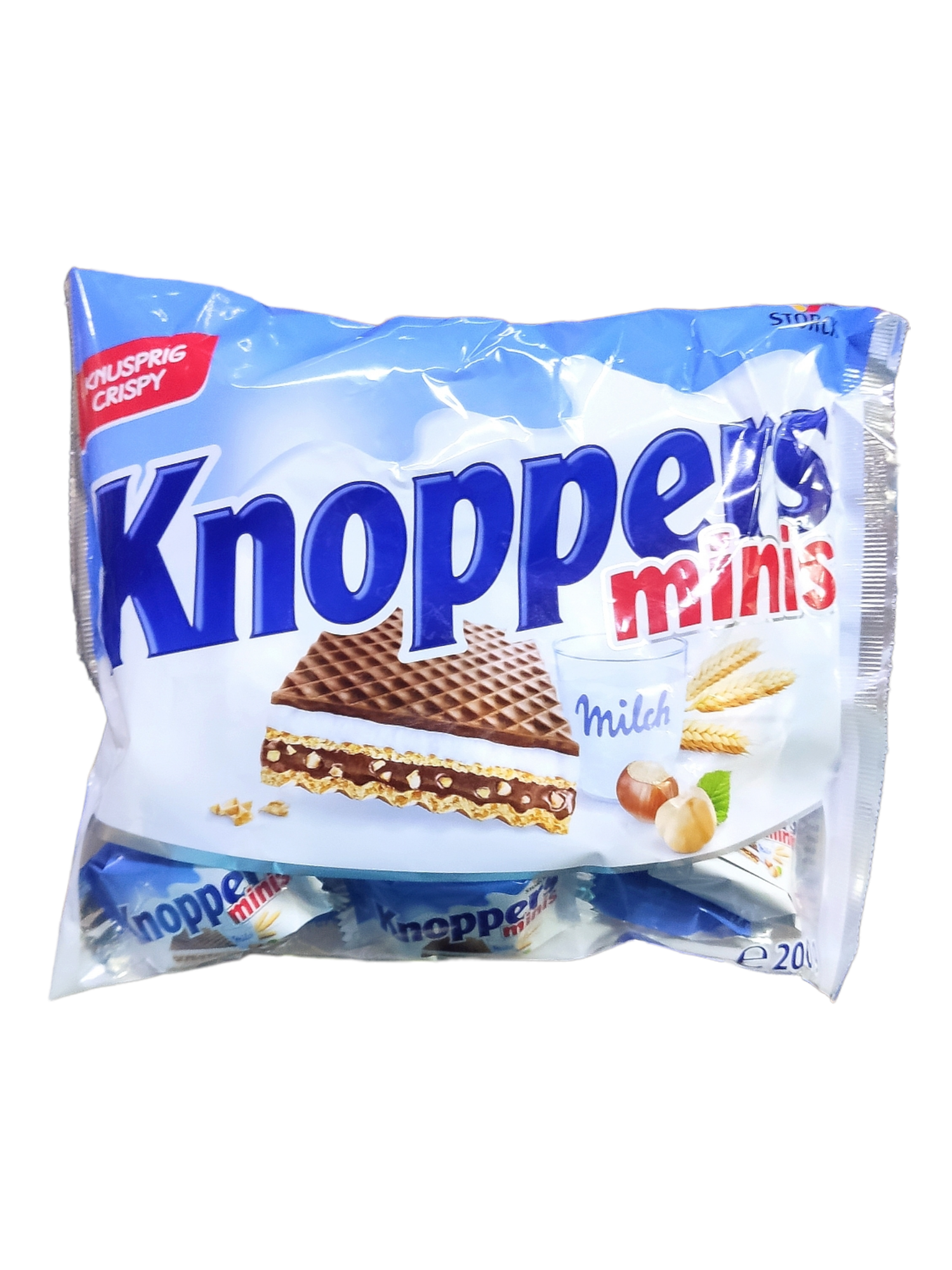 Вафлі Knoppers Minis 200 г (000618)