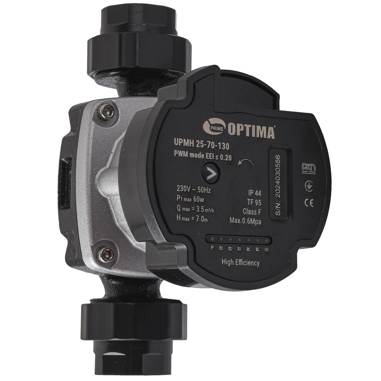 Насос циркуляционный энергосберегающий Optima PRIME UPMH 25-70AUTO 130 мм/гайки