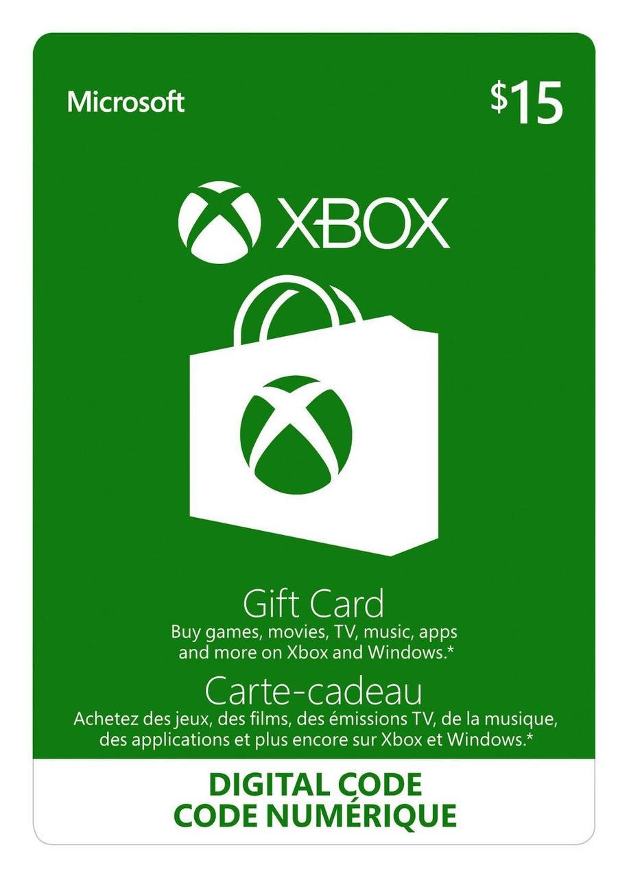 Подарочная карта Xbox Live/Gift Card на 15 usd US-регион