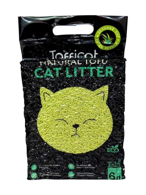 Наповнювач тофу для котячого туалету Tofficat гранульований Зелений луг 7,8 кг/18 л (0042) - фото 2 Наповнювач тофу для котячого туалету Tofficat гранульований Зелений луг 7,8 кг/18 л (0042) - фото 2
