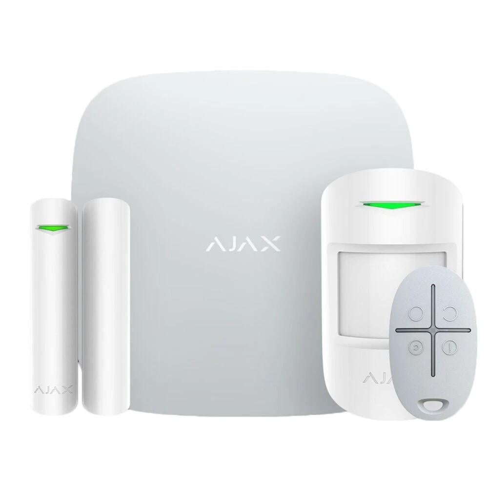 Комплект сигналізації Ajax StarterKit 2 з датчиками руху та відкриття White (29340.102.WH1/35974.102.WH1)