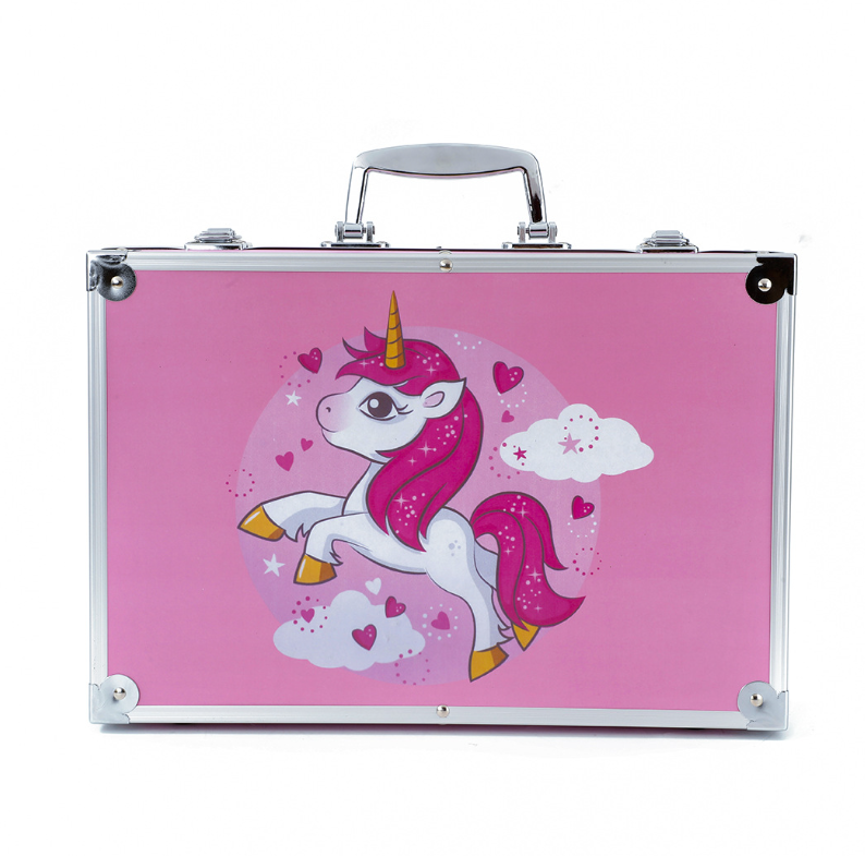 Набор для рисования Единорог 145 элементов в металлическом чемоданчике (143)