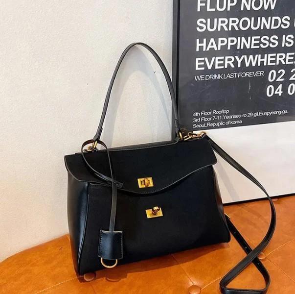 Сумка тоут из экокожи Black (M2337-2)
